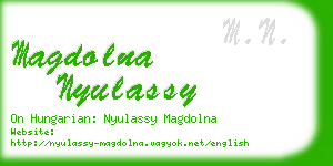 magdolna nyulassy business card